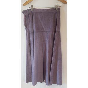Dusty lavender ultra suede skirt